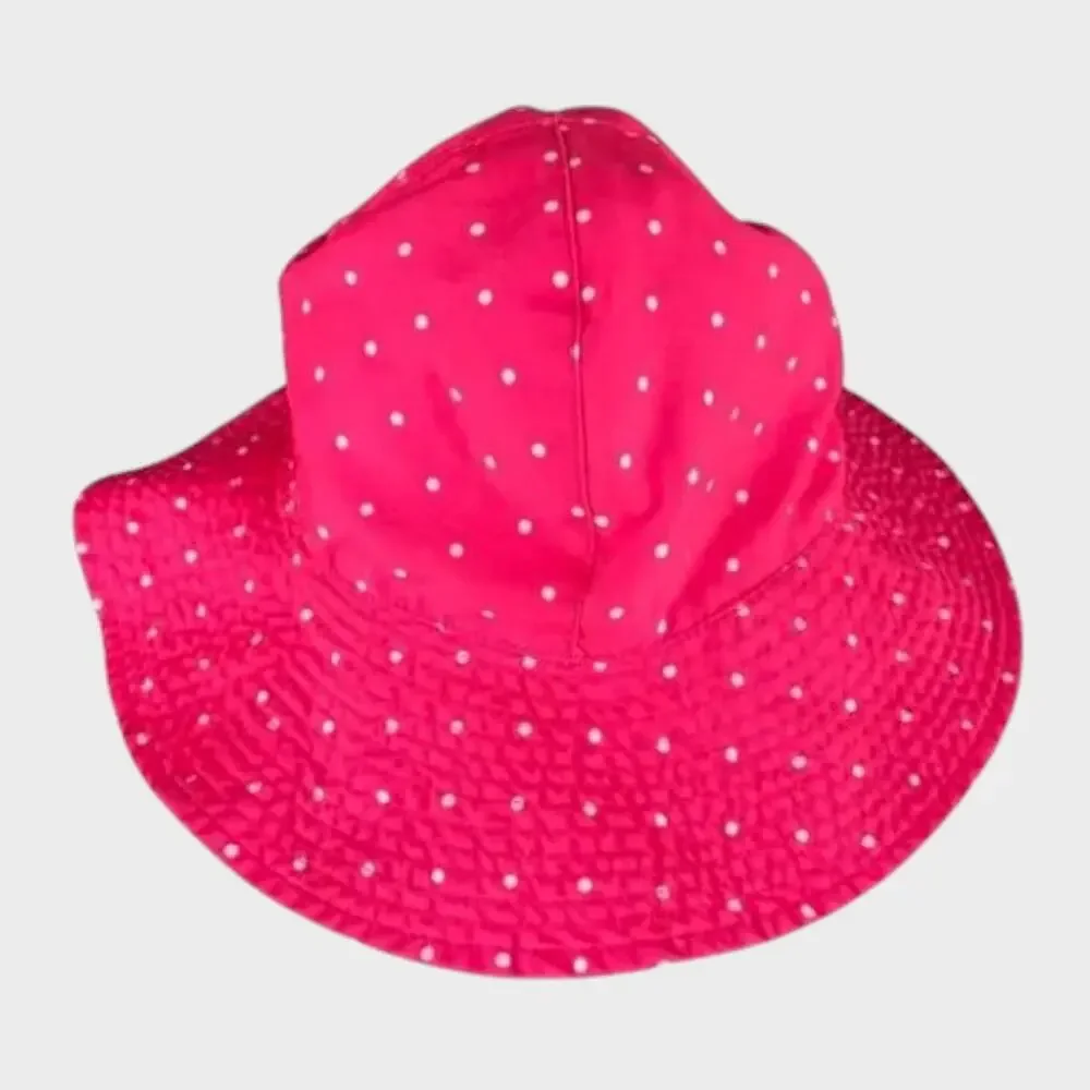 Carter's Toddler Sun Hat Pink with White Polka Dots Sun Hat 4-8